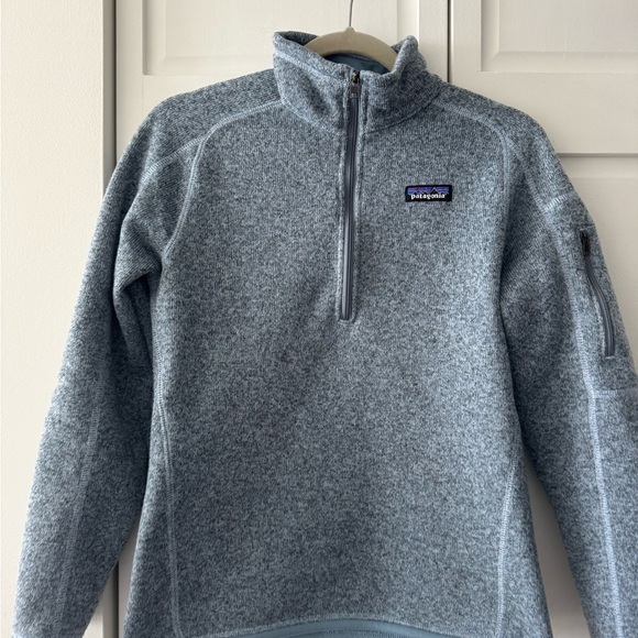 Patagonia Better Sweater® 1/4 Zip Fleece Pullover Grey Blue | Women’s Small - Picture 4 of 10